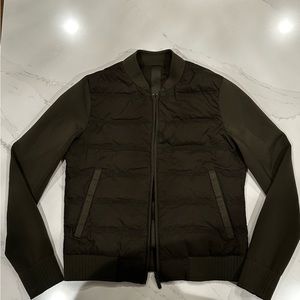 Lululemon reversible nonstop Bomber jacket size 2 dark olive